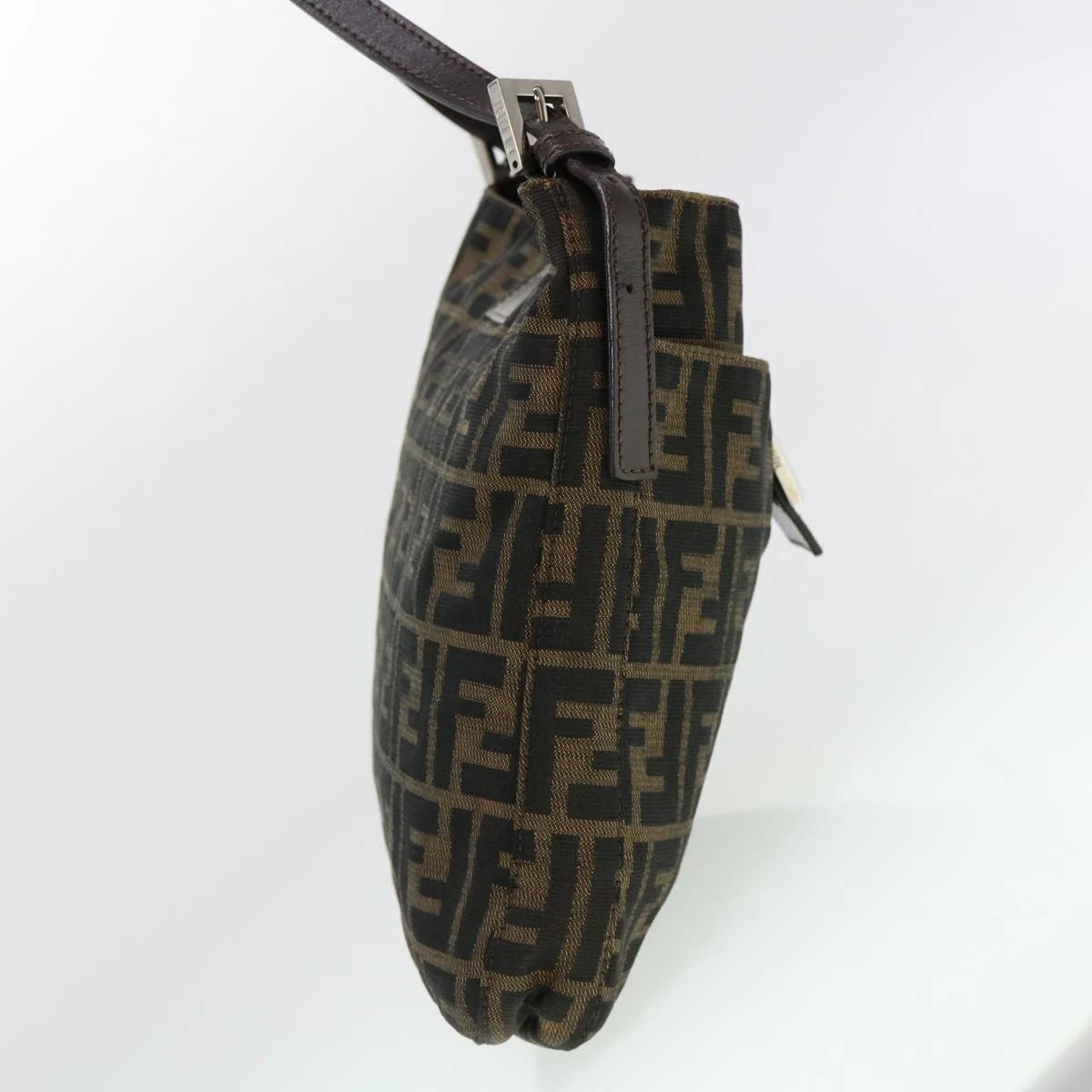 Brand Street FENDI Zucca Canvas Mamma Baguette Shoulder Bag Brown 2258 26727 009 Auth Am4024 6 Brand Street FENDI Zucca Canvas Mamma Baguette Shoulder Bag Brown 2258 26727 009 Auth Am4024 - Image 4