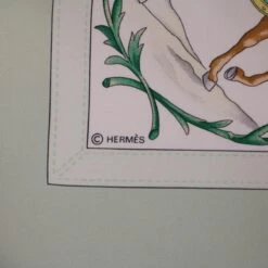 Brand Street HERMES Carre 90 Scarf "COSTUMES CIVILS ACTUELS" Silk Green Auth Am4429 19 Brand Street HERMES Carre 90 Scarf "COSTUMES CIVILS ACTUELS" Silk Green Auth Am4429 -Best Jewelry Store am4429 8