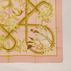 Brand Street HERMES Carre 90 Scarf "CARAIBES" Silk Pink Auth Am4617 -Best Jewelry Store am4617 5