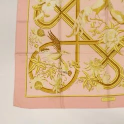 Brand Street HERMES Carre 90 Scarf "CARAIBES" Silk Pink Auth Am4617 -Best Jewelry Store am4617 6