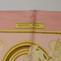 Brand Street HERMES Carre 90 Scarf "CARAIBES" Silk Pink Auth Am4617 -Best Jewelry Store am4617 8