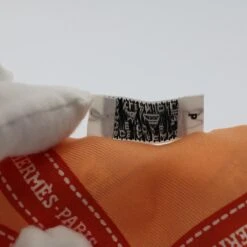 Brand Street HERMES Twilly Scarf Silk Orange Auth Am4865 -Best Jewelry Store am4865 6