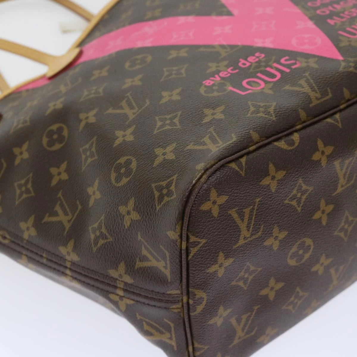 Style Tribute LOUIS VUITTON Monogram V Line Neverfull Mm Tote Bag Pink M41602 Lv Auth Am4905 17 Style Tribute LOUIS VUITTON Monogram V Line Neverfull Mm Tote Bag Pink M41602 Lv Auth Am4905 - Image 15
