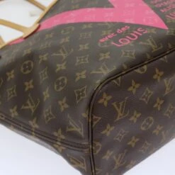 Brand Street LOUIS VUITTON Monogram V Line Neverfull MM Tote Bag Pink M41602 LV Auth Am4905 -Best Jewelry Store am4905 13