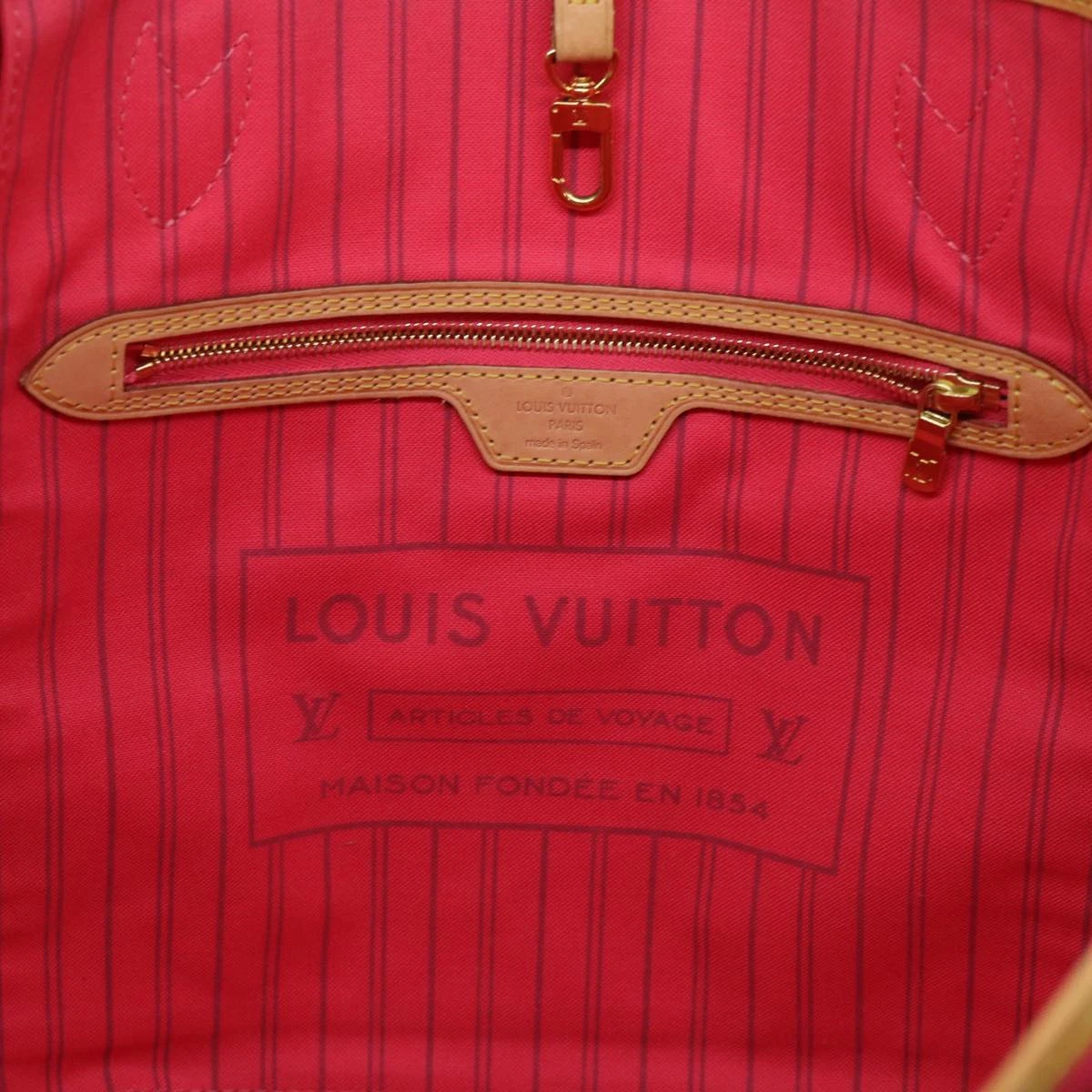 Style Tribute LOUIS VUITTON Monogram V Line Neverfull Mm Tote Bag Pink M41602 Lv Auth Am4905 12 Style Tribute LOUIS VUITTON Monogram V Line Neverfull Mm Tote Bag Pink M41602 Lv Auth Am4905 - Image 10