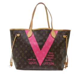 Style Tribute LOUIS VUITTON Monogram V Line Neverfull Mm Tote Bag Pink M41602 Lv Auth Am4905 34 Style Tribute LOUIS VUITTON Monogram V Line Neverfull Mm Tote Bag Pink M41602 Lv Auth Am4905 -Best Jewelry Store am4905 3 1