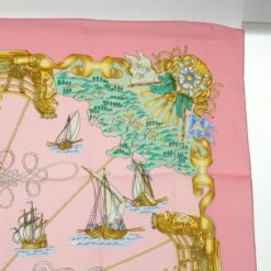 Style Tribute Hermes Carre 90 Brandebourgs Scarf Silk Blue Auth Am4906 -Best Jewelry Store am4906 4 78475a96 8715 4c17 af65 052f384e708f