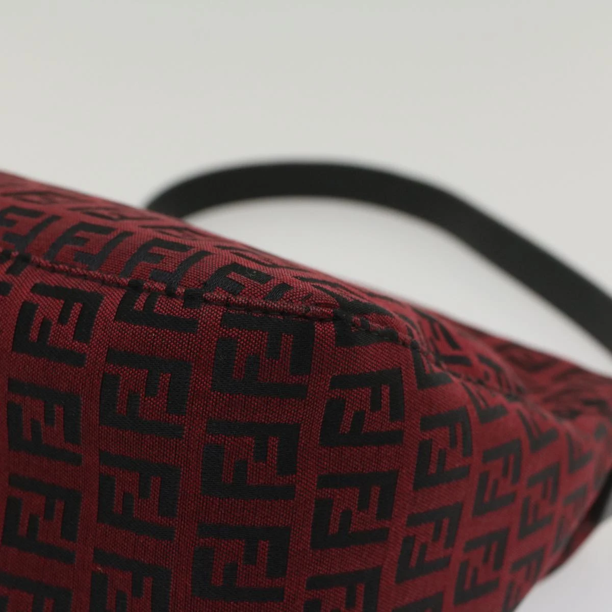 Brand Street FENDI Zucchino Canvas Mamma Baguette Shoulder Bag Red Auth Am5029 18 Brand Street FENDI Zucchino Canvas Mamma Baguette Shoulder Bag Red Auth Am5029 - Image 16