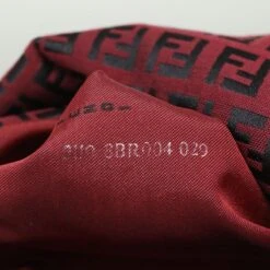 Style Tribute FENDI Zucchino Canvas Mamma Baguette Shoulder Bag Red Auth Am5029 -Best Jewelry Store am5029 20