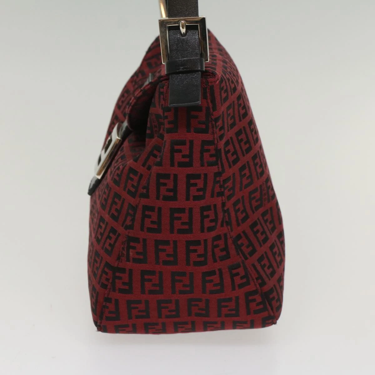 Brand Street FENDI Zucchino Canvas Mamma Baguette Shoulder Bag Red Auth Am5029 5 Brand Street FENDI Zucchino Canvas Mamma Baguette Shoulder Bag Red Auth Am5029 - Image 3