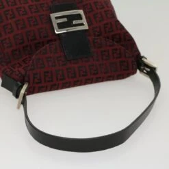 Brand Street FENDI Zucchino Canvas Mamma Baguette Shoulder Bag Red Auth Am5029 28 Brand Street FENDI Zucchino Canvas Mamma Baguette Shoulder Bag Red Auth Am5029 -Best Jewelry Store am5029 7 1