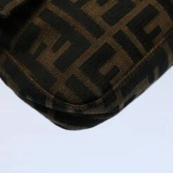 Brand Street FENDI Zucca Canvas Mamma Baguette Shoulder Bag Black Brown Auth Am5065 37 Brand Street FENDI Zucca Canvas Mamma Baguette Shoulder Bag Black Brown Auth Am5065 -Best Jewelry Store am5065 11