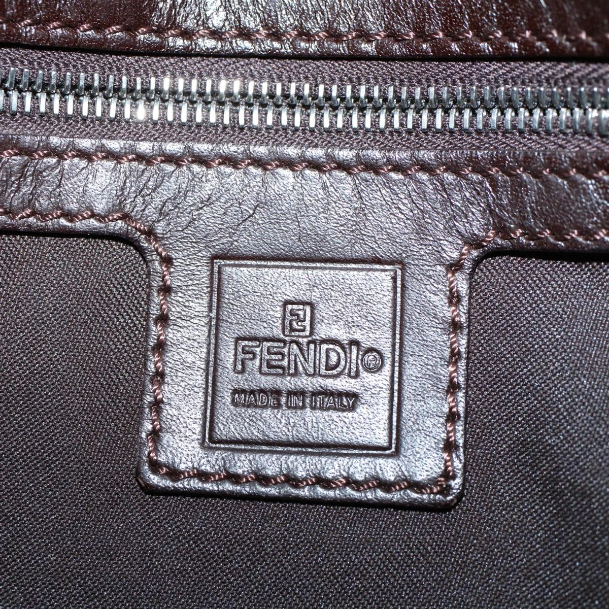 Brand Street FENDI Zucca Canvas Mamma Baguette Shoulder Bag Black Brown Auth Am5065 21 Brand Street FENDI Zucca Canvas Mamma Baguette Shoulder Bag Black Brown Auth Am5065 - Image 19