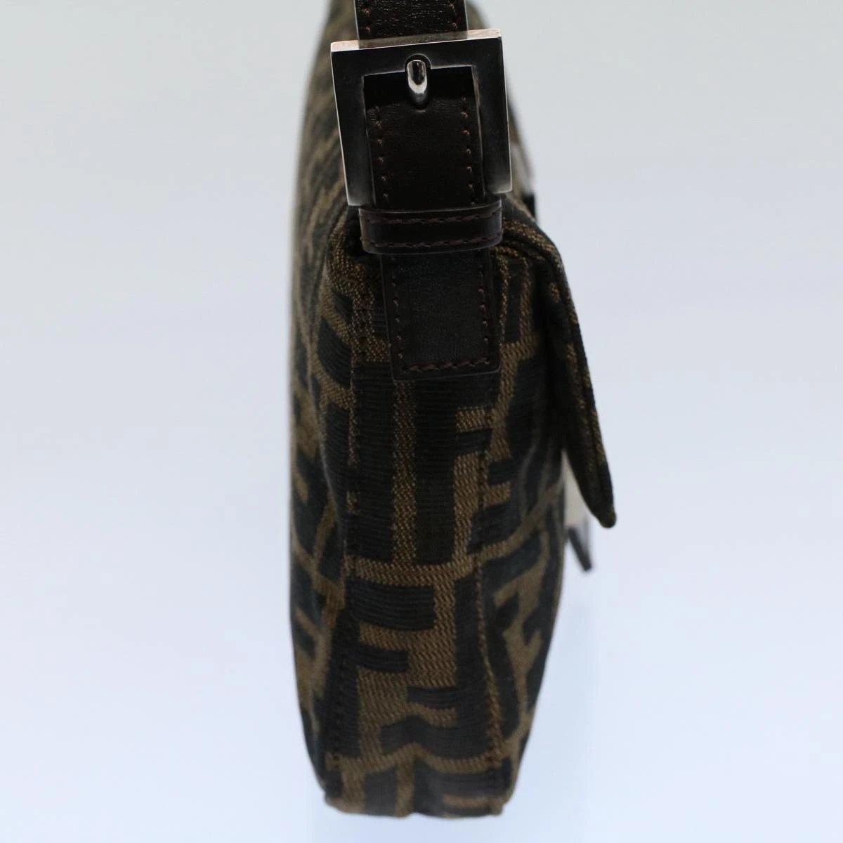 Brand Street FENDI Zucca Canvas Mamma Baguette Shoulder Bag Black Brown Auth Am5065 5 Brand Street FENDI Zucca Canvas Mamma Baguette Shoulder Bag Black Brown Auth Am5065 - Image 3