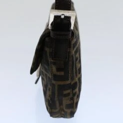 Brand Street FENDI Zucca Canvas Mamma Baguette Shoulder Bag Black Brown Auth Am5065 25 Brand Street FENDI Zucca Canvas Mamma Baguette Shoulder Bag Black Brown Auth Am5065 -Best Jewelry Store am5065 5
