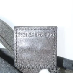 Brand Street FENDI Mamma Baguette Shoulder Bag Cotton Gray Auth Am5207 -Best Jewelry Store am5207 19