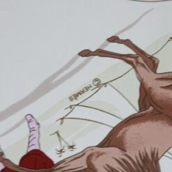 Brand Street HERMES Carre 90 CHEVAUX ARABES Scarf Silk Brown Auth Am5302 -Best Jewelry Store am5302 12