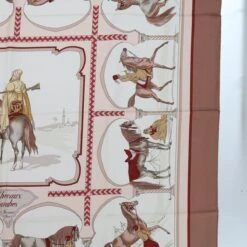 Brand Street HERMES Carre 90 CHEVAUX ARABES Scarf Silk Brown Auth Am5302 -Best Jewelry Store am5302 5