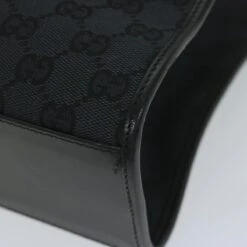 Brand Street GUCCI GG Canvas Jackie Tote Bag Black 002 1064 Auth Am5349 -Best Jewelry Store am5349 12