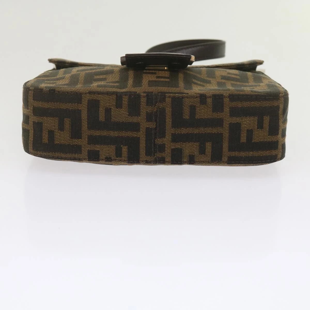 Brand Street FENDI Zucca Canvas Mamma Baguette Shoulder Bag Black Brown Auth Am5417A 7 Brand Street FENDI Zucca Canvas Mamma Baguette Shoulder Bag Black Brown Auth Am5417A - Image 5