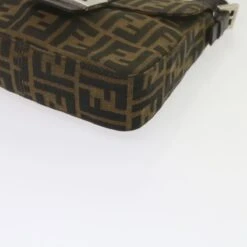 Brand Street FENDI Zucca Canvas Mamma Baguette Shoulder Bag Black Brown Auth Am5417A 36 Brand Street FENDI Zucca Canvas Mamma Baguette Shoulder Bag Black Brown Auth Am5417A -Best Jewelry Store am5417 11
