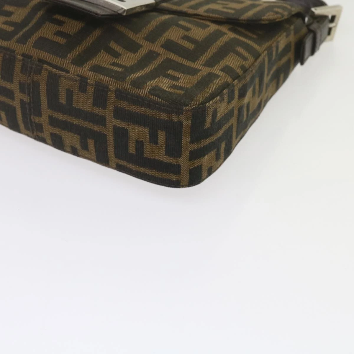 Brand Street FENDI Zucca Canvas Mamma Baguette Shoulder Bag Black Brown Auth Am5417A 17 Brand Street FENDI Zucca Canvas Mamma Baguette Shoulder Bag Black Brown Auth Am5417A - Image 15