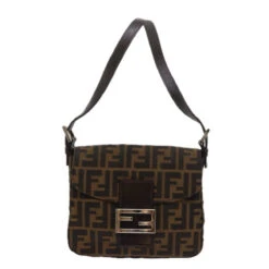 Brand Street FENDI Zucca Canvas Mamma Baguette Shoulder Bag Black Brown Auth Am5417A 34 Brand Street FENDI Zucca Canvas Mamma Baguette Shoulder Bag Black Brown Auth Am5417A -Best Jewelry Store am5417 2