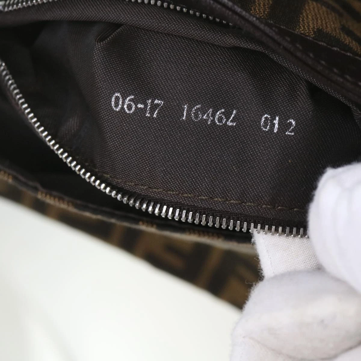 Brand Street FENDI Zucca Canvas Mamma Baguette Shoulder Bag Black Brown Auth Am5417A 13 Brand Street FENDI Zucca Canvas Mamma Baguette Shoulder Bag Black Brown Auth Am5417A - Image 11