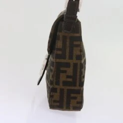 Brand Street FENDI Zucca Canvas Mamma Baguette Shoulder Bag Black Brown Auth Am5417A 24 Brand Street FENDI Zucca Canvas Mamma Baguette Shoulder Bag Black Brown Auth Am5417A -Best Jewelry Store am5417 4