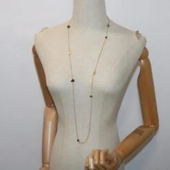 Brand Street CHANEL COCO Mark Stone Necklace Gold CC Auth Am5561 -Best Jewelry Store am5561 7