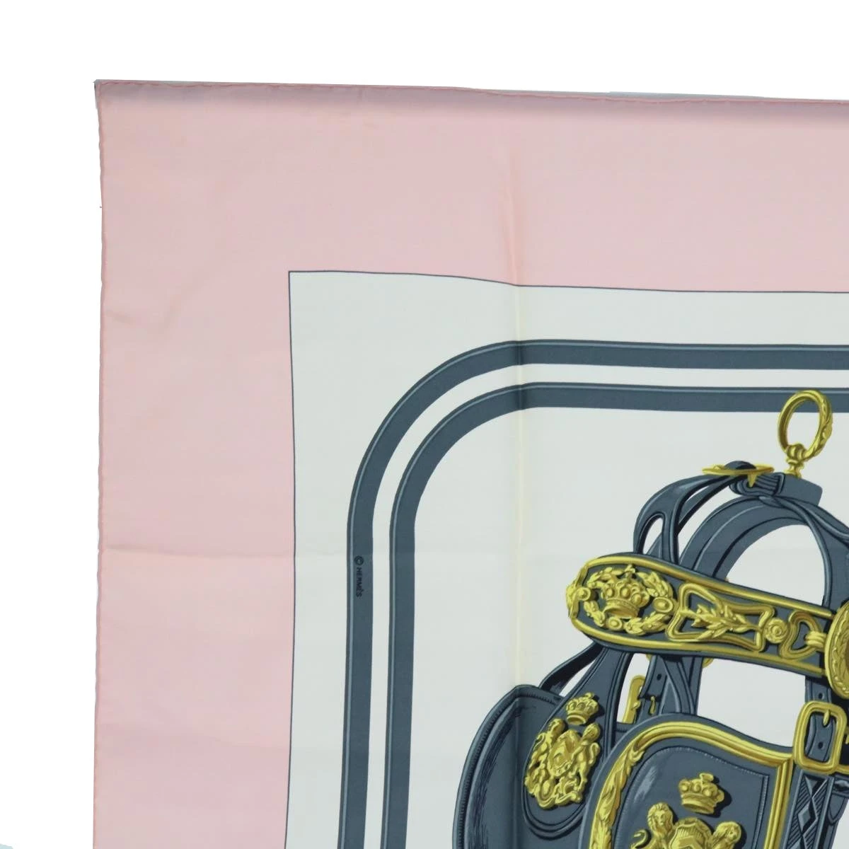 Brand Street HERMES Carre 90 Brides De Gala Scarf Silk Pink Auth Am5628 4 Brand Street HERMES Carre 90 Brides De Gala Scarf Silk Pink Auth Am5628 - Image 2