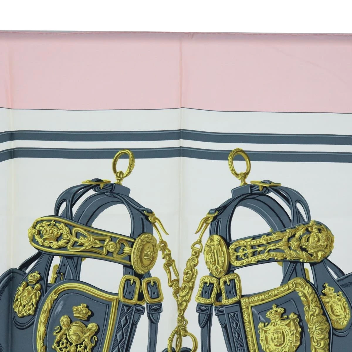 Brand Street HERMES Carre 90 Brides De Gala Scarf Silk Pink Auth Am5628 5 Brand Street HERMES Carre 90 Brides De Gala Scarf Silk Pink Auth Am5628 - Image 3