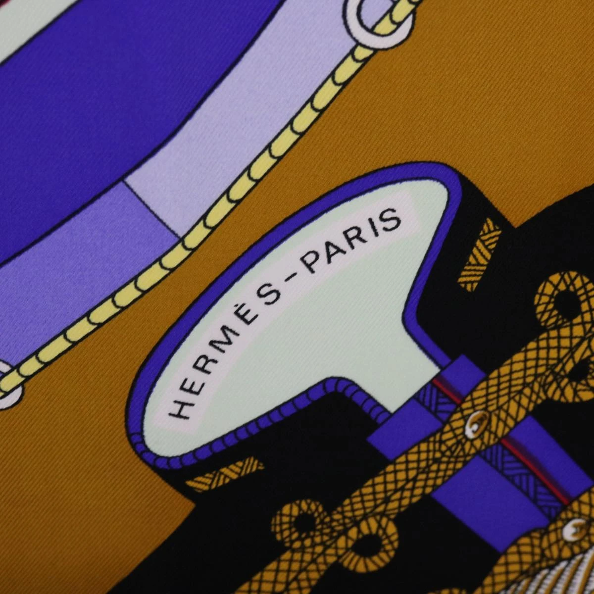 Brand Street HERMES Carre 90 Circus Scarf Silk Blue Purple Auth Am5629 15 Brand Street HERMES Carre 90 Circus Scarf Silk Blue Purple Auth Am5629 - Image 13