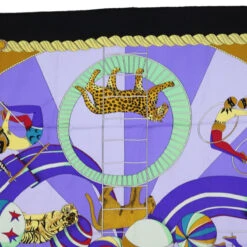 Brand Street HERMES Carre 90 Circus Scarf Silk Blue Purple Auth Am5629 21 Brand Street HERMES Carre 90 Circus Scarf Silk Blue Purple Auth Am5629 -Best Jewelry Store am5629 3