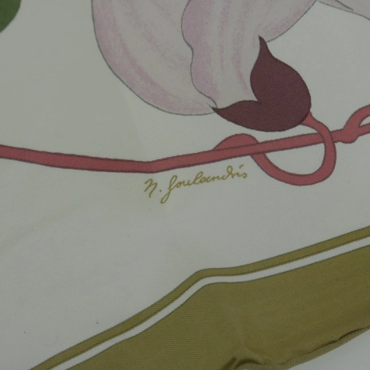 Brand Street HERMES Carre 90 Flora Graeca Scarf Silk Beige Multicolor Auth Am5676 13 Brand Street HERMES Carre 90 Flora Graeca Scarf Silk Beige Multicolor Auth Am5676 - Image 11