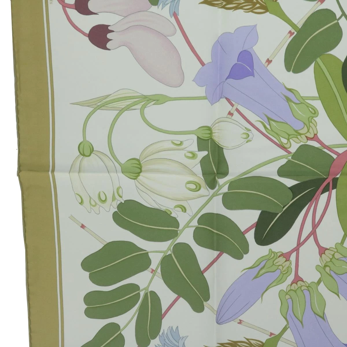 Brand Street HERMES Carre 90 Flora Graeca Scarf Silk Beige Multicolor Auth Am5676 5 Brand Street HERMES Carre 90 Flora Graeca Scarf Silk Beige Multicolor Auth Am5676 - Image 3