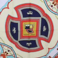 Brand Street HERMES Carre 90 WASHINGTON�fS CARRIAGE Scarf Silk Red Auth Am5911 -Best Jewelry Store am5911 6