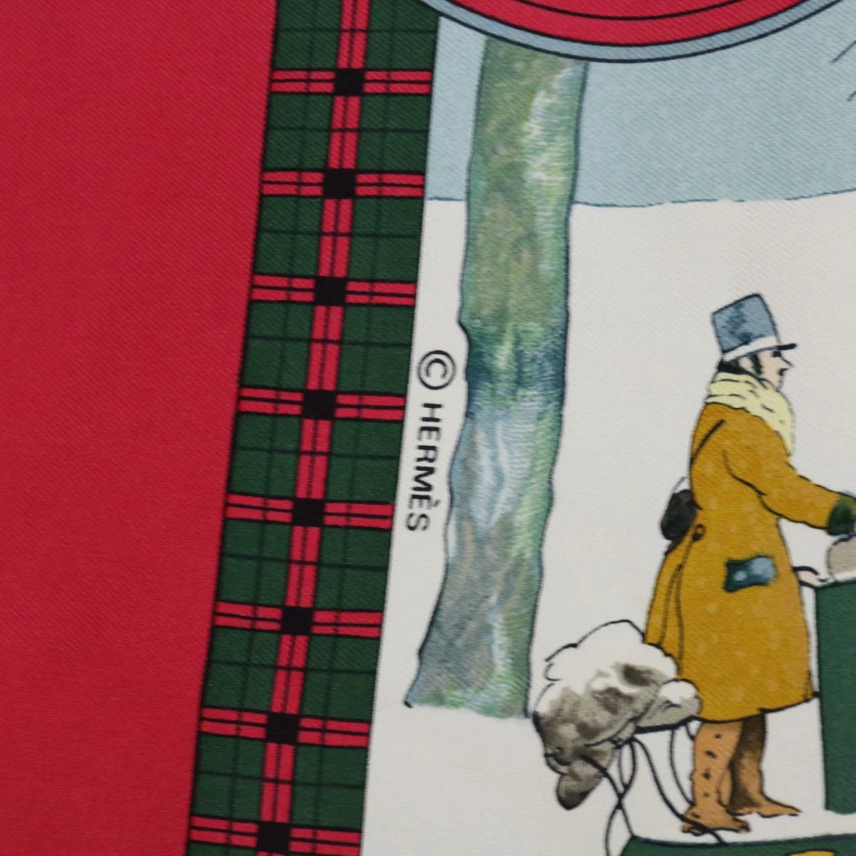 Brand Street HERMES Carre 90 BULL�•MOUTH WESTERN COACH OFFICE Scarf Silk Red Auth Am5972 14 Brand Street HERMES Carre 90 BULL�•MOUTH WESTERN COACH OFFICE Scarf Silk Red Auth Am5972 - Image 12