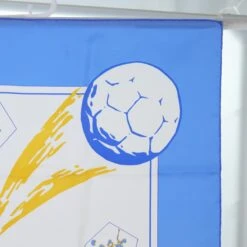 Brand Street HERMES Carre 90 Vive Les Champions Scarf Silk Blue White Auth Am6019 -Best Jewelry Store am6019 4