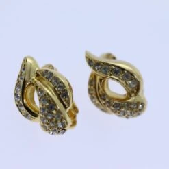 Brand Street CHRISTIAN DIOR Earring Necklace Set Gold Auth Am6081 -Best Jewelry Store am6081 8