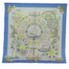 Brand Street HERMES Carre 90 Scarf "L'AIR MARIN" Silk Blue Auth Am6175