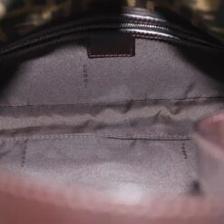 Brand Street FENDI Zucchino Canvas Mamma Baguette Shoulder Bag Black Brown Auth Am6286A -Best Jewelry Store am6286A 16