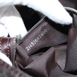 Brand Street FENDI Zucchino Canvas Mamma Baguette Shoulder Bag Black Brown Auth Am6286A -Best Jewelry Store am6286A 20
