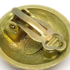 AMORE Vintage CHANEL 1995 Button Earrings Gold Ao28227 -Best Jewelry Store ao28227 03