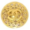 AMORE Vintage CHANEL Medallion Brooch Pin Gold 95A Ao30618 -Best Jewelry Store ao30618 01