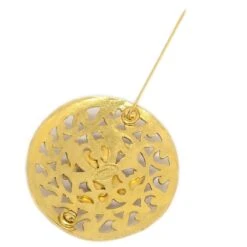 AMORE Vintage CHANEL Medallion Brooch Pin Gold 95A Ao30618 -Best Jewelry Store ao30618 03 4e5431a8 d0f6 48f3 97e0 4a56642a1b24
