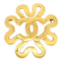 AMORE Vintage CHANEL 1995 Squiggle Border Brooch Gold Ao32439 -Best Jewelry Store ao32439 01 9e17d3ce 9f55 4678 ae7d 2d75e9d83ecc