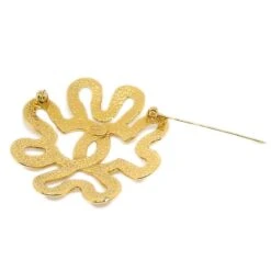 AMORE Vintage CHANEL 1995 Squiggle Border Brooch Gold Ao32439 -Best Jewelry Store ao32439 03 7701ac28 e96d 47f0 9b1c 9ada1aa61185