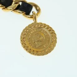 Style Tribute CHANEL Chain Belt Metal Leather 33.5" Black Gold Cc Auth Ar11056 -Best Jewelry Store ar11056 6 ad400378 bfe8 468a 8e2b 44868d118afb