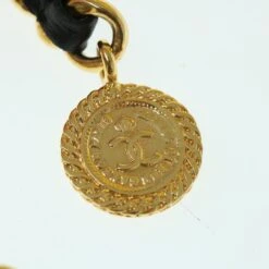 Style Tribute CHANEL Chain Belt Metal Leather 33.5" Black Gold Cc Auth Ar11056 -Best Jewelry Store ar11056 7 3126dabc 0c2f 4199 a94a 38c62eebb9e1